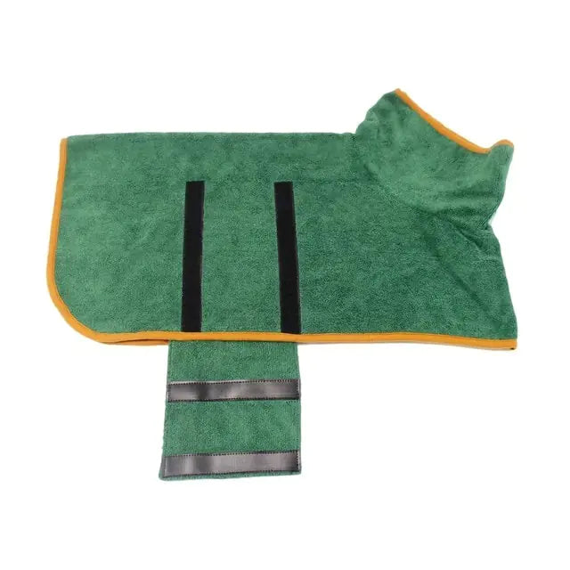 Super Absorbent Pet Bathrobe Towel sold by Poopy and Poops General Pet Store poppyandpoops.ca