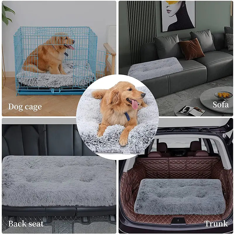 Plush Washable Dog Bed sold by Poopy and Poops General Pet Store poppyandpoops.ca