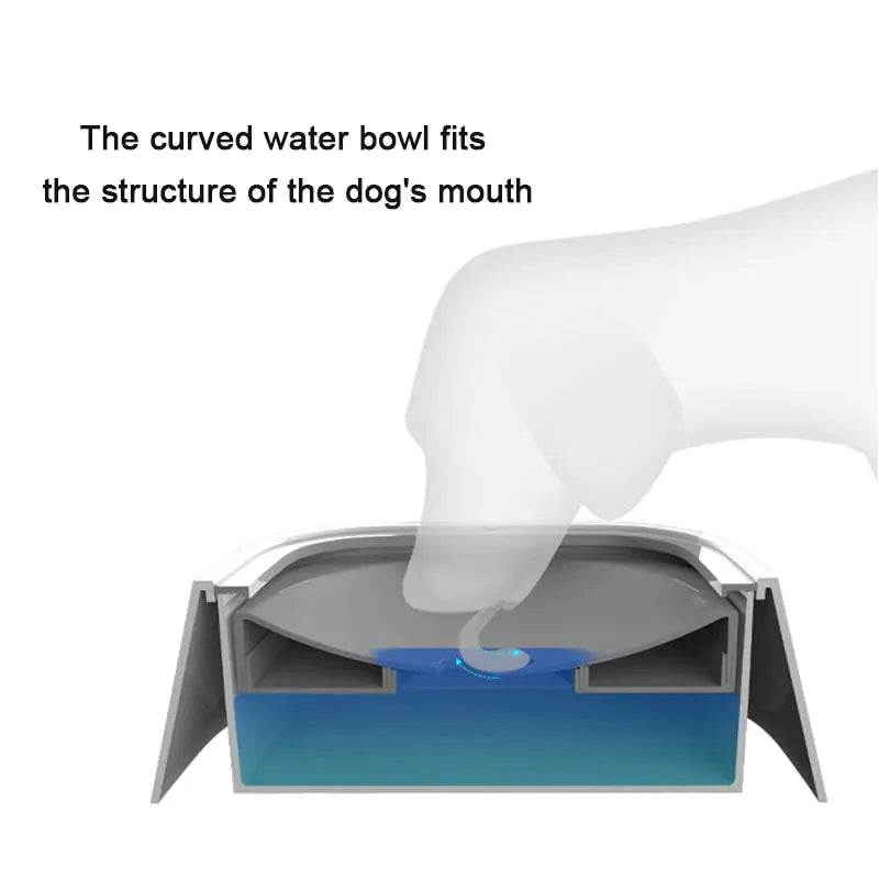 Water Dispenser Slow Drink Dog Bowl sold by Poopy and Poops General Pet Store poppyandpoops.ca