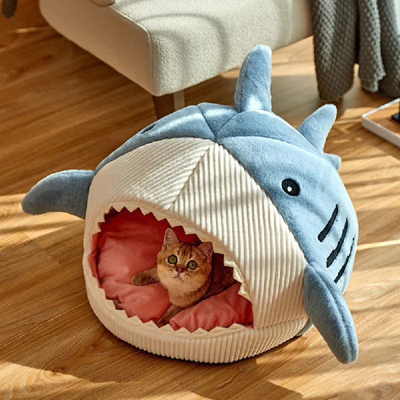 The Shark Pet Dog Bed sold by Poopy and Poops General Pet Store poppyandpoops.ca