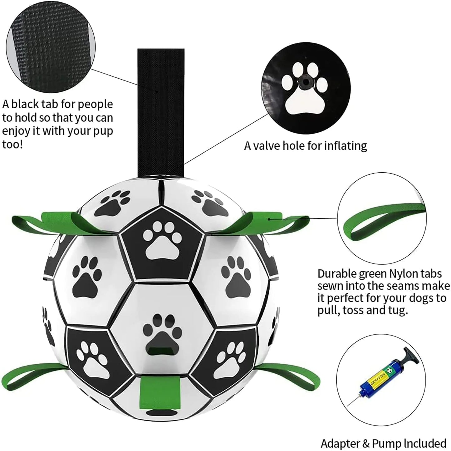 Interactive Dog Football sold by Poopy and Poops General Pet Store poppyandpoops.ca