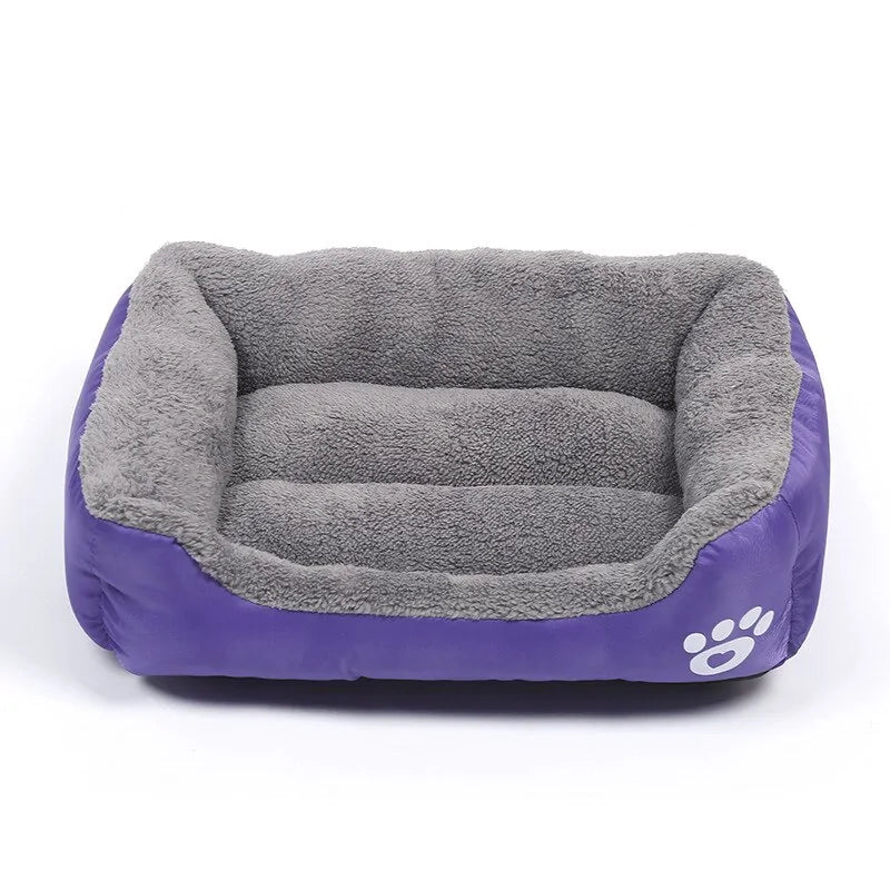 Multi-Color Soft PP Cotton Pet Dog Sofa Bed Purple sold by Poopy and Poops General Pet Store poppyandpoops.ca