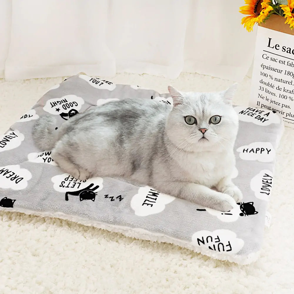 Soft Dog Blanket Mat sold by Poopy and Poops General Pet Store poppyandpoops.ca