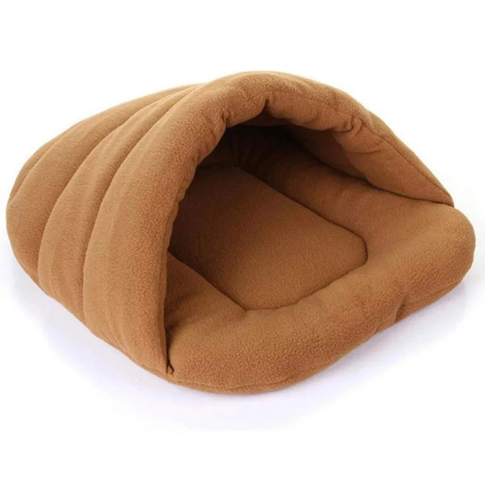 Warm Fleece Dog Beds Camel sold by Poopy and Poops General Pet Store poppyandpoops.ca