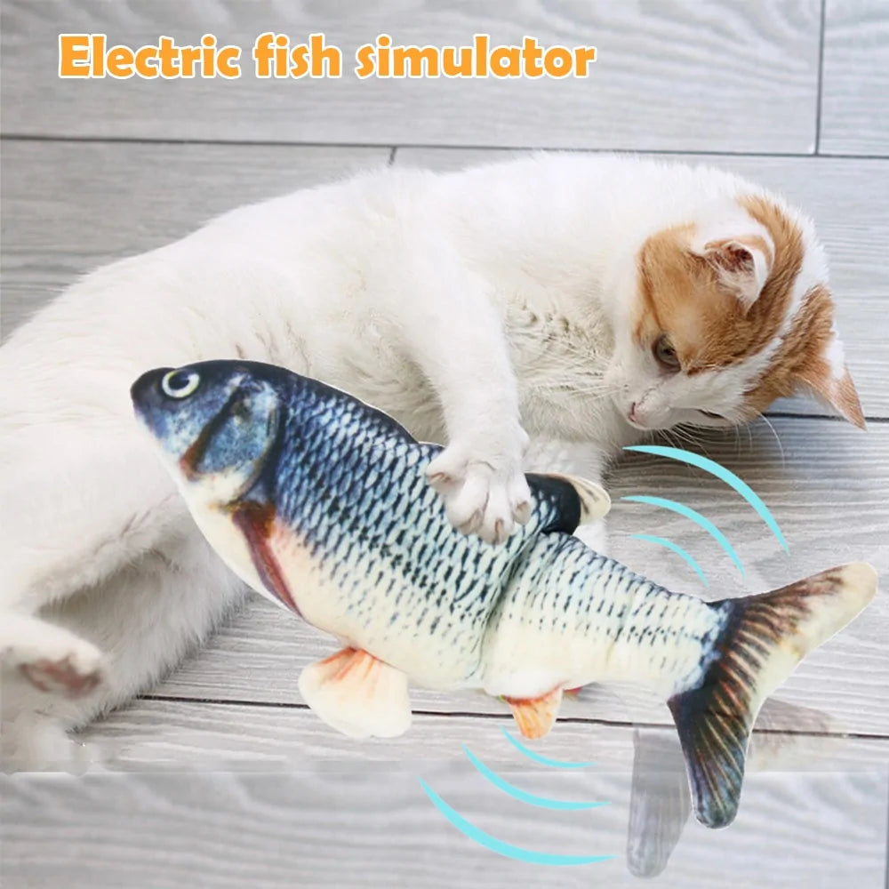 Electronic Flapping Fish Pet Cat-Dog Toy sold by Poopy and Poops General Pet Store poppyandpoops.ca