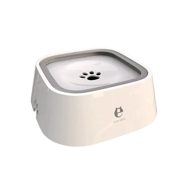 Water Dispenser Slow Drink Dog Bowl A-White sold by Poopy and Poops General Pet Store poppyandpoops.ca