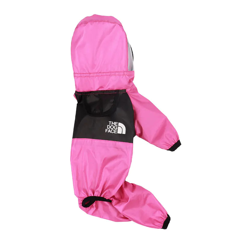 The Dog Face Pet Raincoat Pink sold by Poopy and Poops General Pet Store poppyandpoops.ca