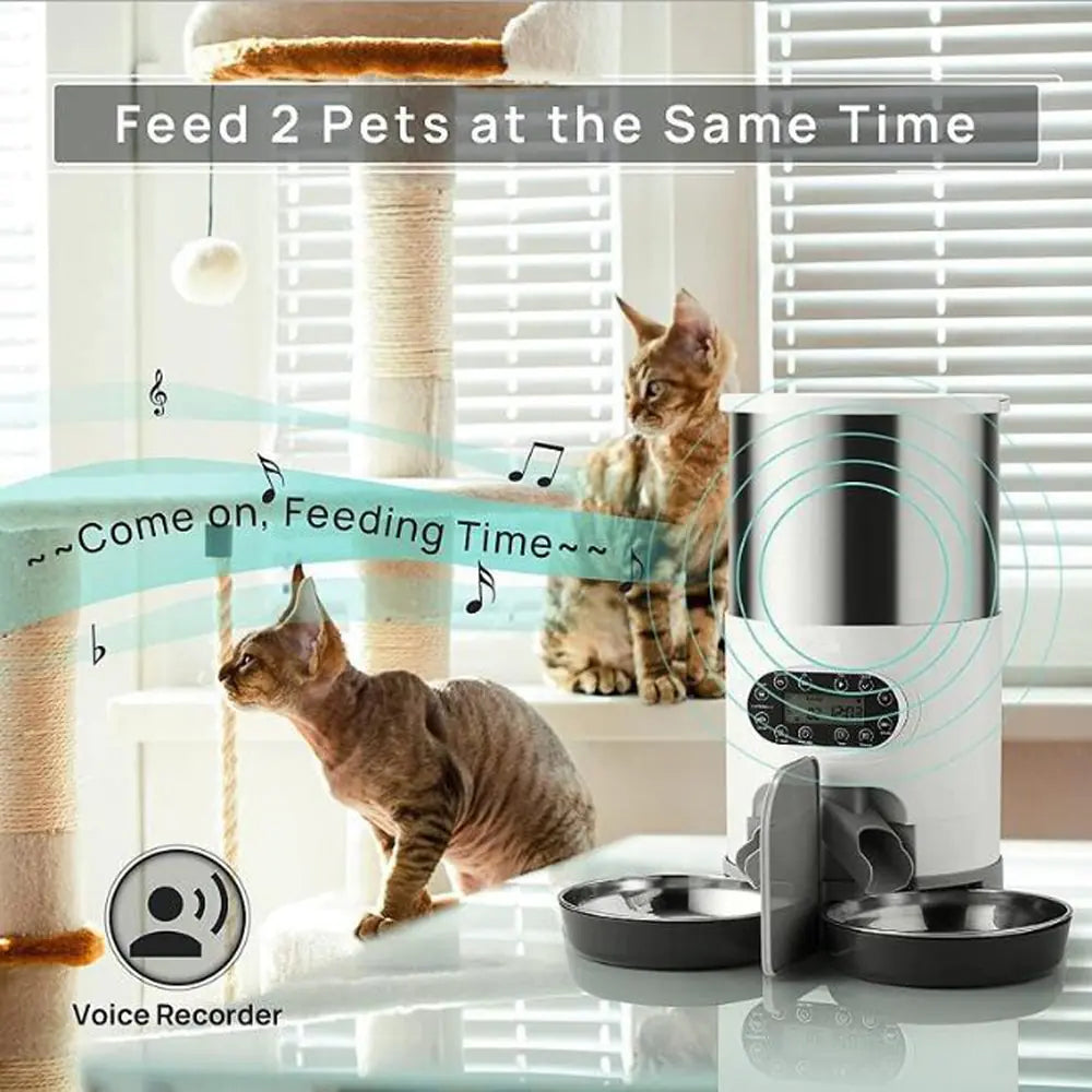 Wi-Fi Voice Recording Call Smart Pet Dog Feeder sold by Poopy and Poops General Pet Store poppyandpoops.ca