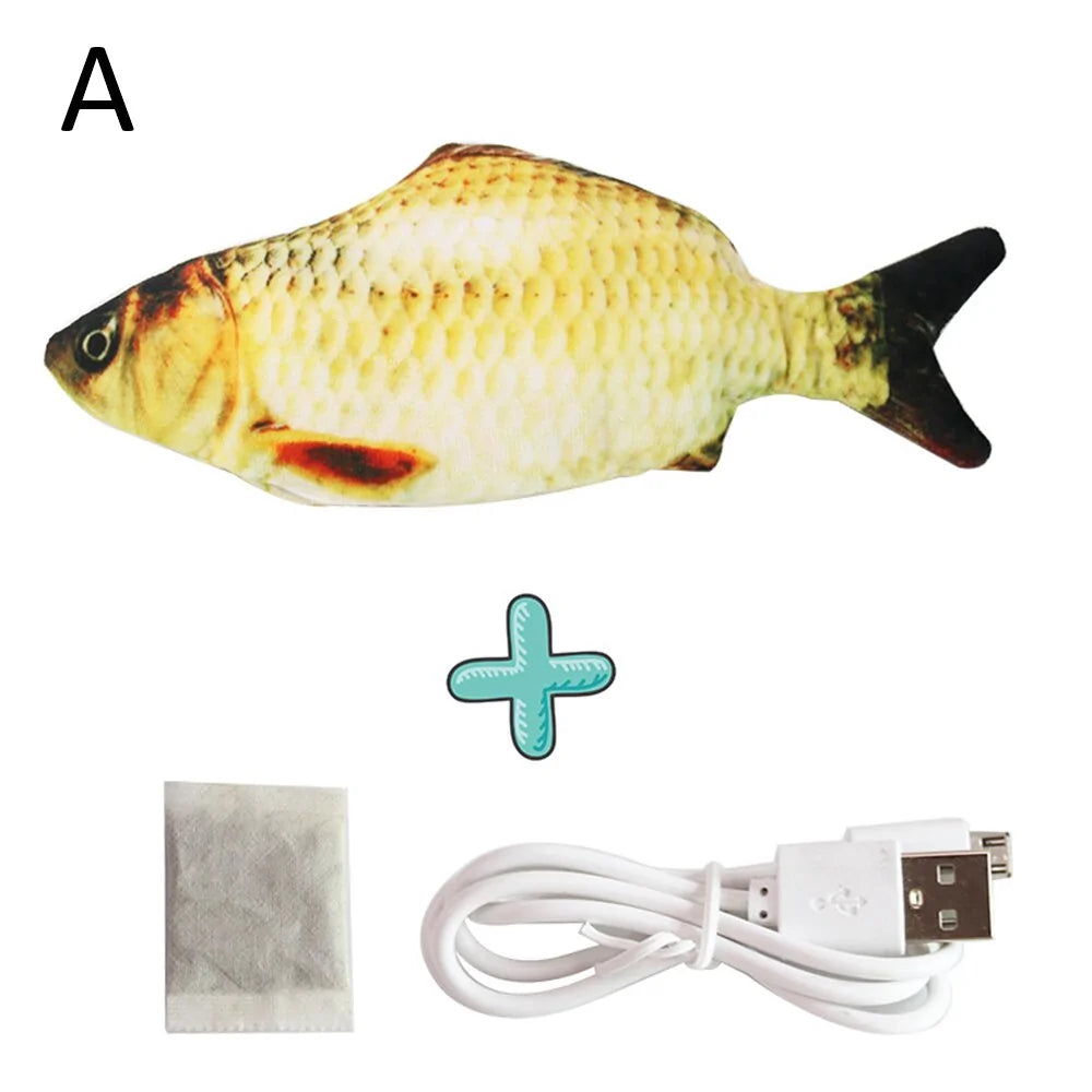 Electronic Flapping Fish Pet Cat-Dog Toy Grass Carp 30Cm sold by Poopy and Poops General Pet Store poppyandpoops.ca