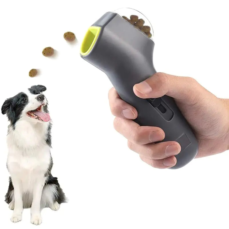 Dog Training Snack Launcher sold by Poopy and Poops General Pet Store poppyandpoops.ca