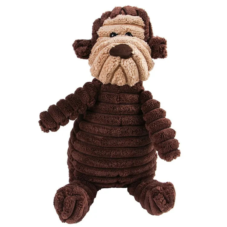 Animals Dog Chew Squeak Toys Brown Dog sold by Poopy and Poops General Pet Store poppyandpoops.ca