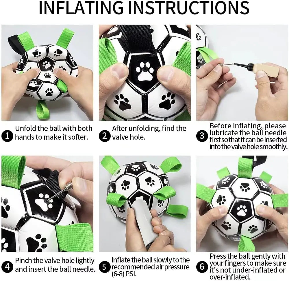 Interactive Dog Football sold by Poopy and Poops General Pet Store poppyandpoops.ca