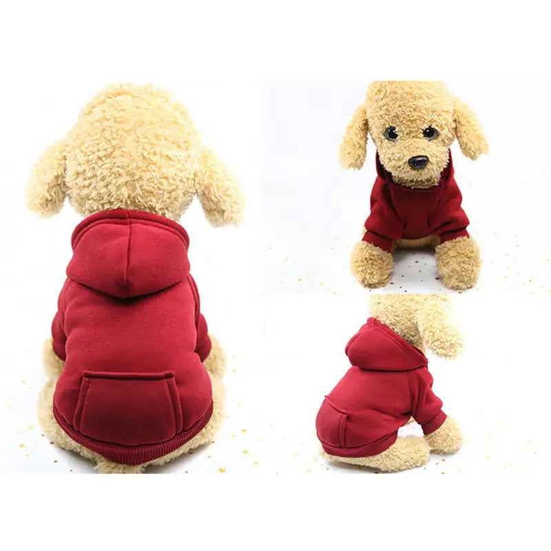 Soft Fleece Pet Dog Hoodie sold by Poopy and Poops General Pet Store poppyandpoops.ca