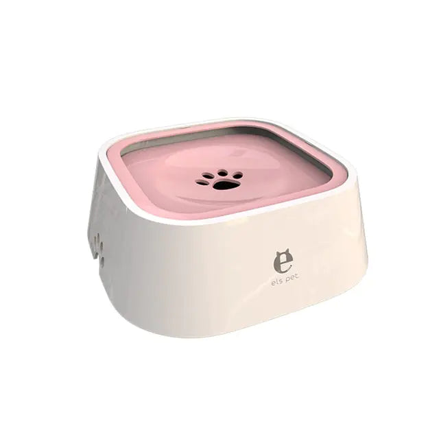 Water Dispenser Slow Drink Dog Bowl A-Pink sold by Poopy and Poops General Pet Store poppyandpoops.ca